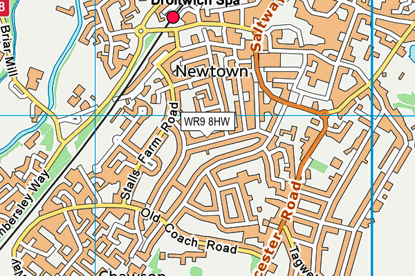 WR9 8HW map - OS VectorMap District (Ordnance Survey)