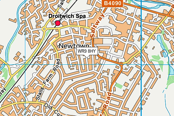 WR9 8HY map - OS VectorMap District (Ordnance Survey)