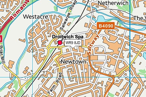 WR9 8JD map - OS VectorMap District (Ordnance Survey)