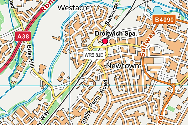 WR9 8JE map - OS VectorMap District (Ordnance Survey)