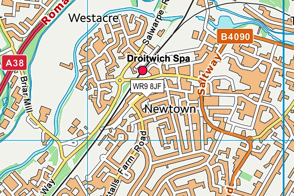 WR9 8JF map - OS VectorMap District (Ordnance Survey)