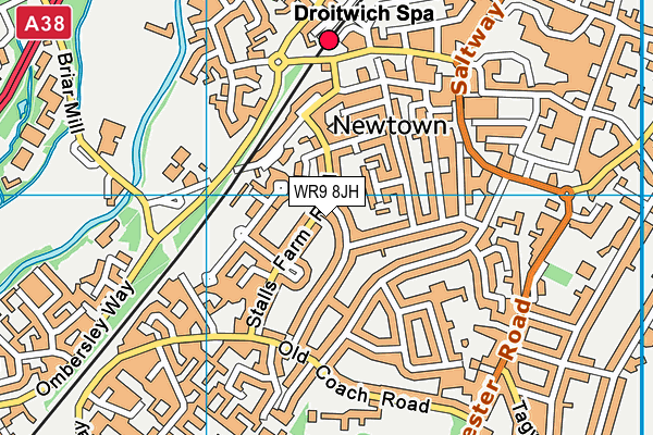 WR9 8JH map - OS VectorMap District (Ordnance Survey)