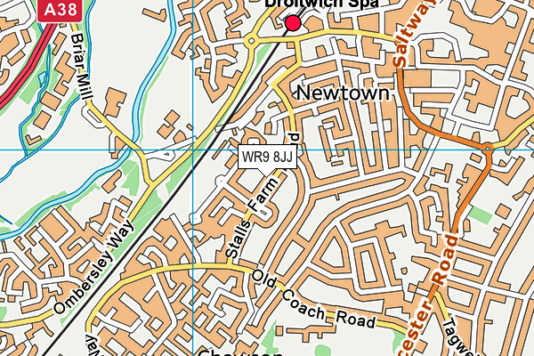 WR9 8JJ map - OS VectorMap District (Ordnance Survey)