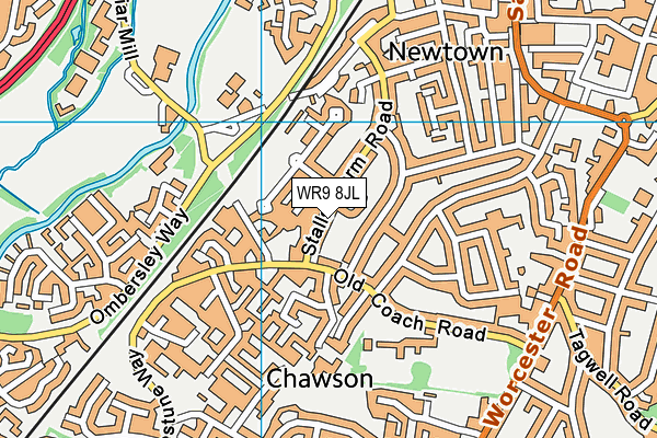 WR9 8JL map - OS VectorMap District (Ordnance Survey)