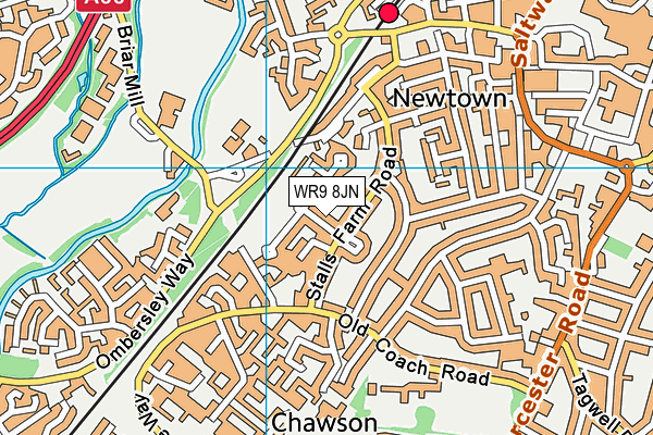 WR9 8JN map - OS VectorMap District (Ordnance Survey)