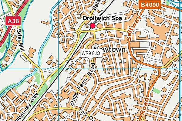 WR9 8JQ map - OS VectorMap District (Ordnance Survey)