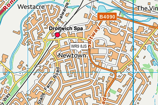 WR9 8JS map - OS VectorMap District (Ordnance Survey)