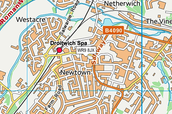 WR9 8JX map - OS VectorMap District (Ordnance Survey)