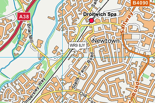 WR9 8JY map - OS VectorMap District (Ordnance Survey)