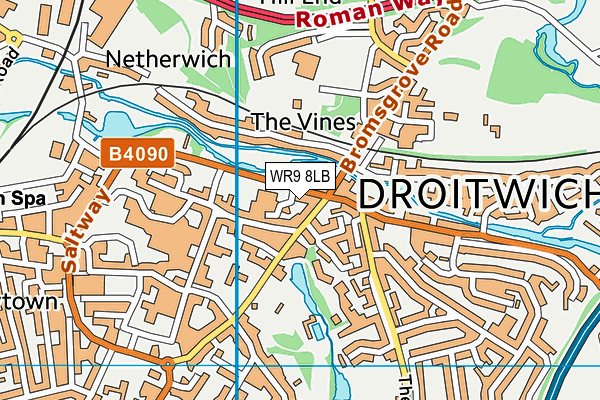 WR9 8LB map - OS VectorMap District (Ordnance Survey)