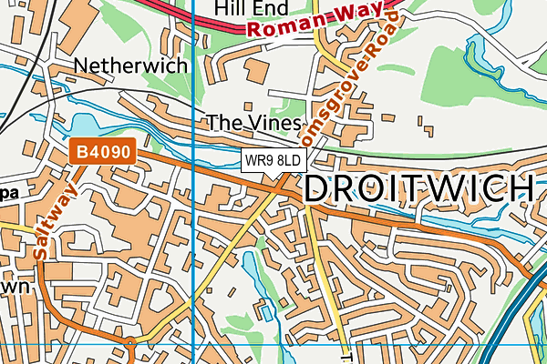WR9 8LD map - OS VectorMap District (Ordnance Survey)