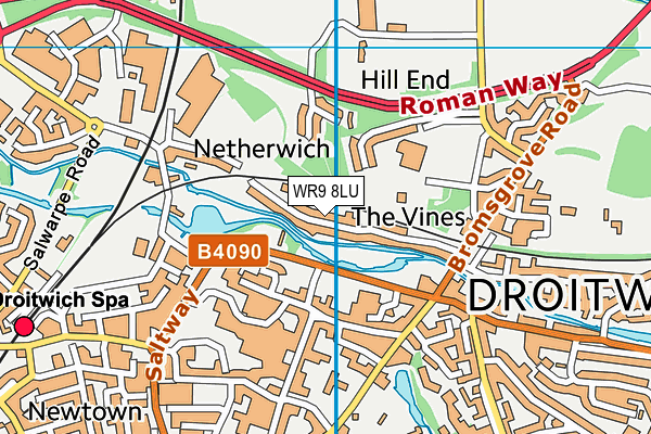 WR9 8LU map - OS VectorMap District (Ordnance Survey)