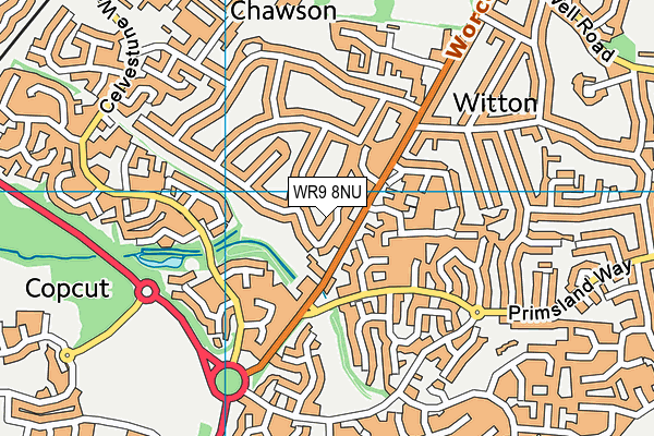 WR9 8NU map - OS VectorMap District (Ordnance Survey)