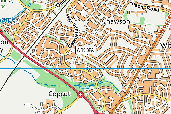 WR9 8PA map - OS VectorMap District (Ordnance Survey)