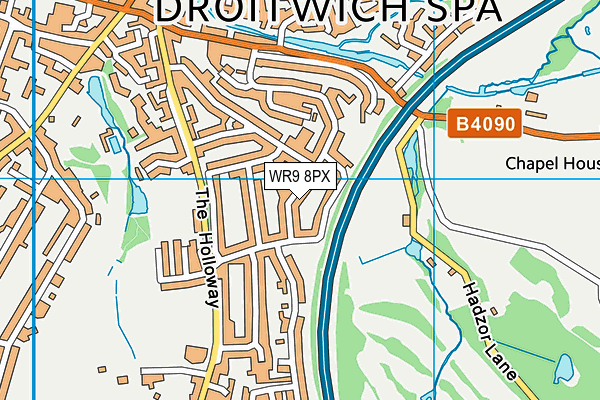WR9 8PX map - OS VectorMap District (Ordnance Survey)