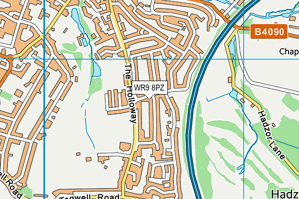 WR9 8PZ map - OS VectorMap District (Ordnance Survey)