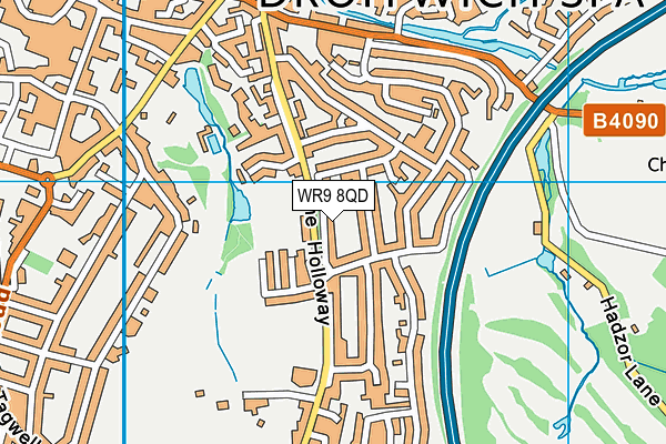 WR9 8QD map - OS VectorMap District (Ordnance Survey)