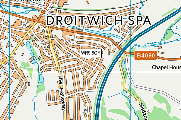 WR9 8QF map - OS VectorMap District (Ordnance Survey)