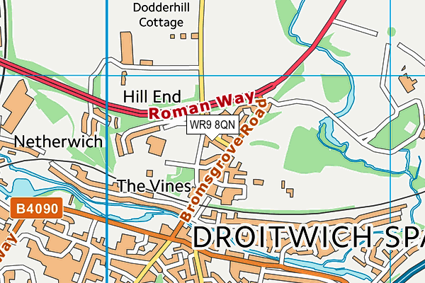 WR9 8QN map - OS VectorMap District (Ordnance Survey)