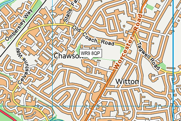 WR9 8QP map - OS VectorMap District (Ordnance Survey)