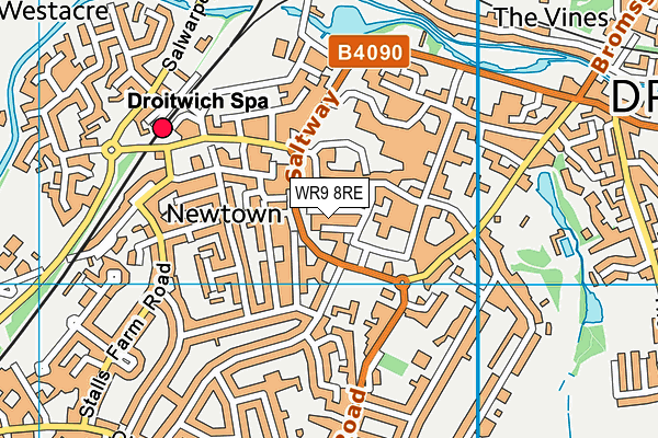 WR9 8RE map - OS VectorMap District (Ordnance Survey)