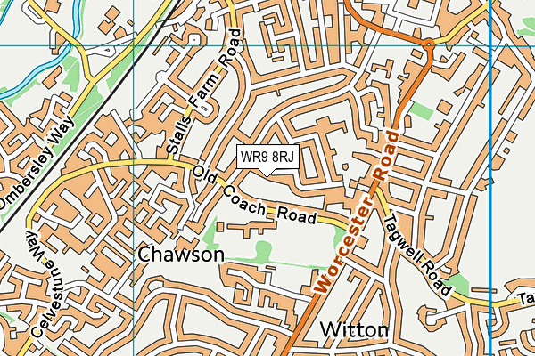 WR9 8RJ map - OS VectorMap District (Ordnance Survey)