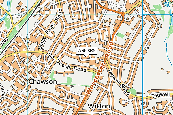 WR9 8RN map - OS VectorMap District (Ordnance Survey)