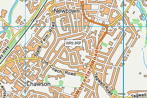 WR9 8RP map - OS VectorMap District (Ordnance Survey)