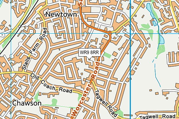 WR9 8RR map - OS VectorMap District (Ordnance Survey)