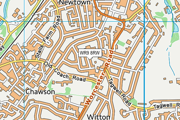WR9 8RW map - OS VectorMap District (Ordnance Survey)