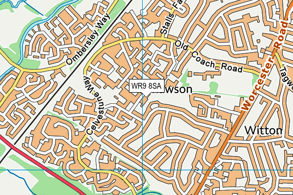 WR9 8SA map - OS VectorMap District (Ordnance Survey)