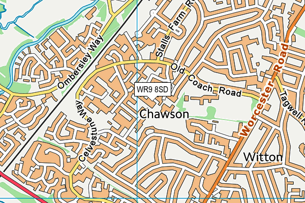WR9 8SD map - OS VectorMap District (Ordnance Survey)