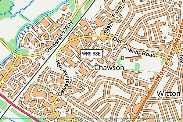 WR9 8SE map - OS VectorMap District (Ordnance Survey)