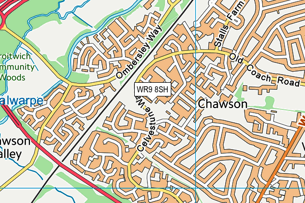 WR9 8SH map - OS VectorMap District (Ordnance Survey)