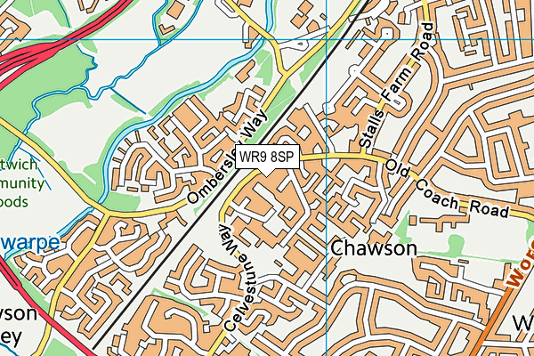 WR9 8SP map - OS VectorMap District (Ordnance Survey)