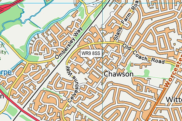 WR9 8SS map - OS VectorMap District (Ordnance Survey)