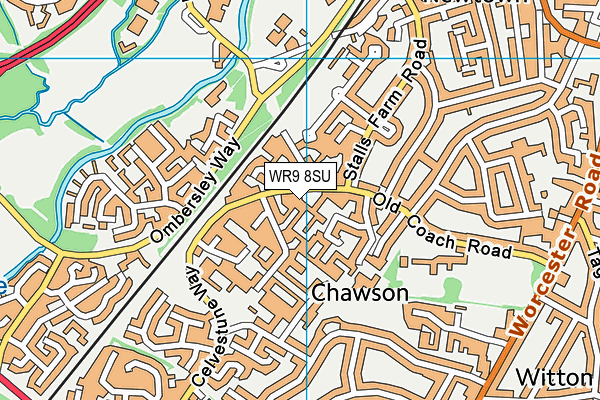 WR9 8SU map - OS VectorMap District (Ordnance Survey)