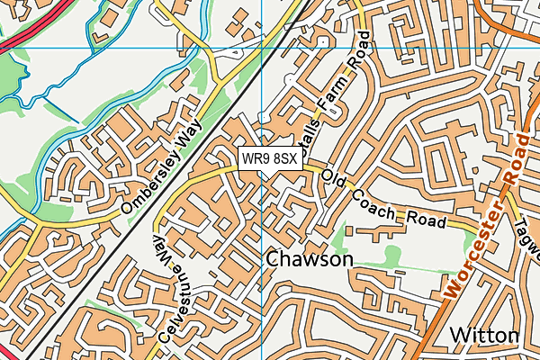 WR9 8SX map - OS VectorMap District (Ordnance Survey)