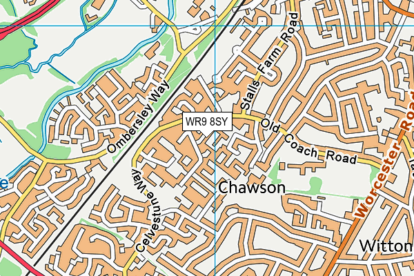 WR9 8SY map - OS VectorMap District (Ordnance Survey)