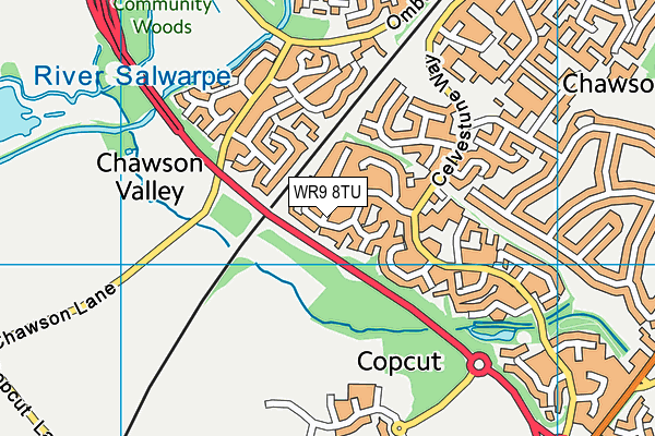 WR9 8TU map - OS VectorMap District (Ordnance Survey)