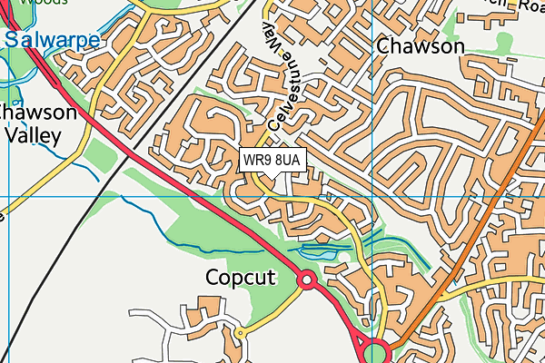 WR9 8UA map - OS VectorMap District (Ordnance Survey)