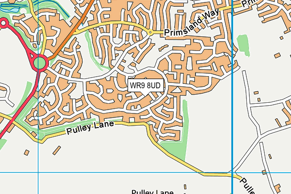 WR9 8UD map - OS VectorMap District (Ordnance Survey)