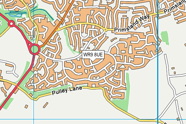 WR9 8UE map - OS VectorMap District (Ordnance Survey)