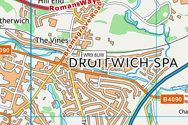 WR9 8UW map - OS VectorMap District (Ordnance Survey)