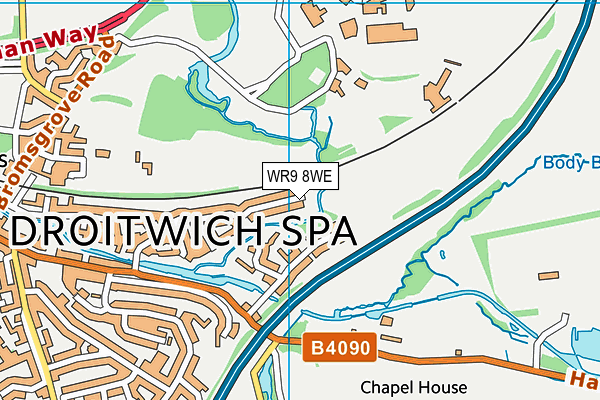 WR9 8WE map - OS VectorMap District (Ordnance Survey)