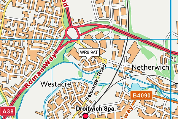 WR9 9AT map - OS VectorMap District (Ordnance Survey)