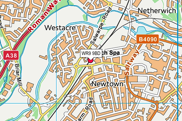 WR9 9BD map - OS VectorMap District (Ordnance Survey)