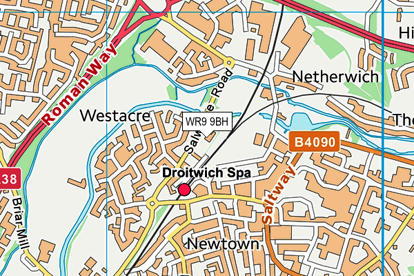 WR9 9BH map - OS VectorMap District (Ordnance Survey)