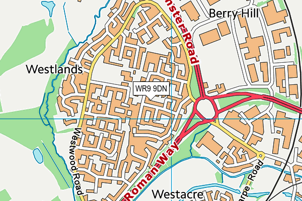 WR9 9DN map - OS VectorMap District (Ordnance Survey)