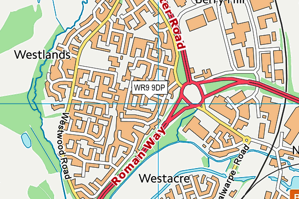 WR9 9DP map - OS VectorMap District (Ordnance Survey)
